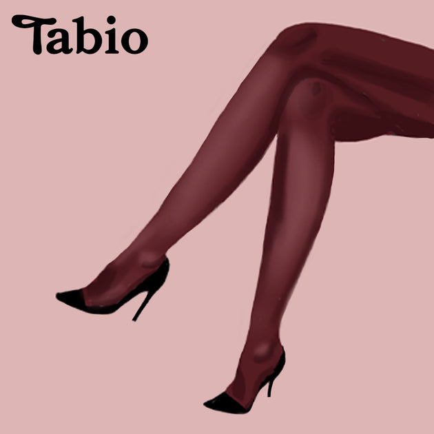 Burgundy Opaque Tights 80 D