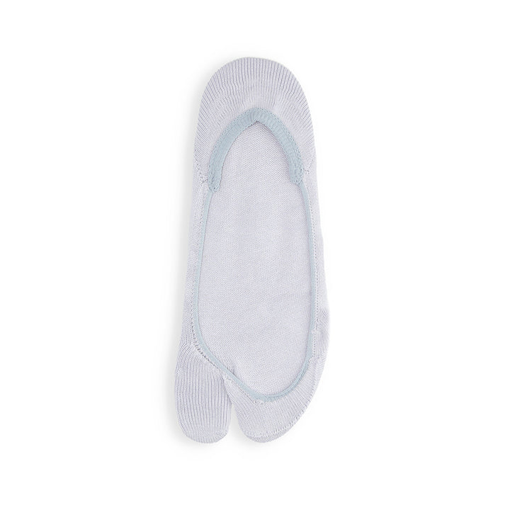 Cotton Tabi No-Show Socks - LightGrey
