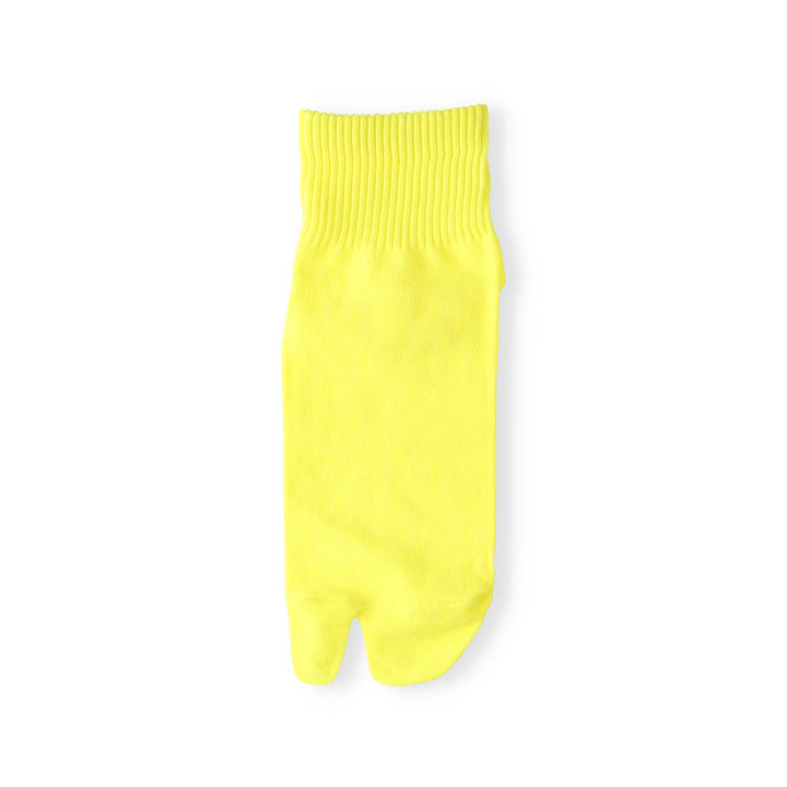 Cotton Tabi Short Crew Socks - Yellow