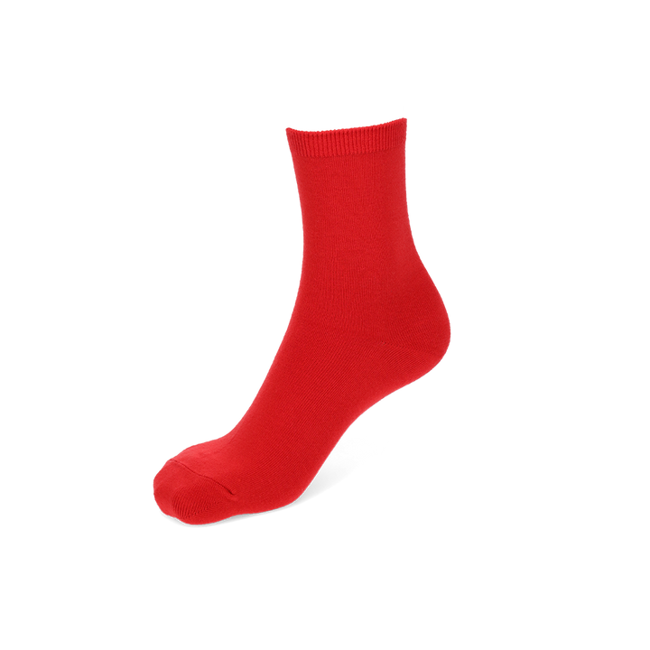 Standard Cotton Crew Socks - Red