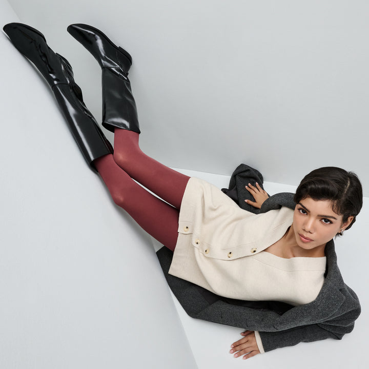 80-denier Premium Tights - DarkOrange