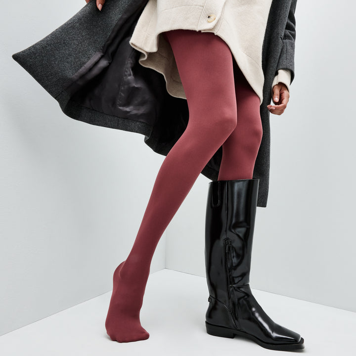 80-denier Premium Tights - DarkOrange