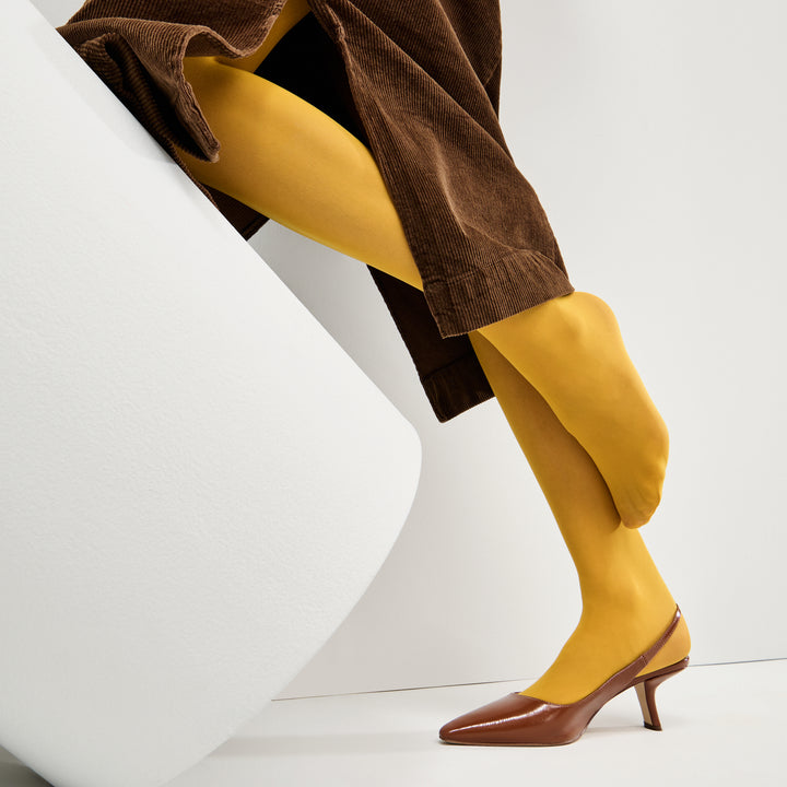 30-denier Premium Tights - Mustard