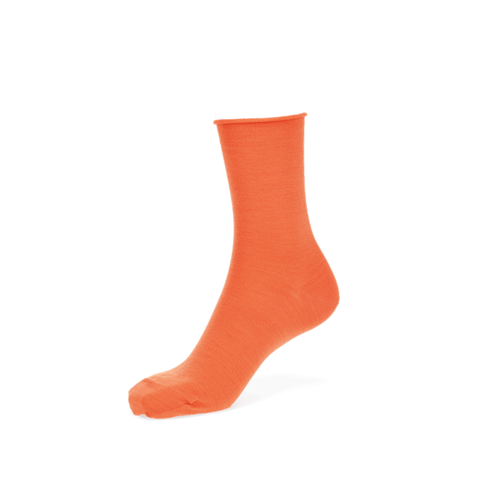 Super Extra Fine Merino Crew Socks - Orange (WOMEN)