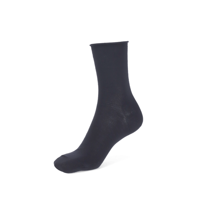 Super Extra Fine Merino Crew Socks - Black (WOMEN)