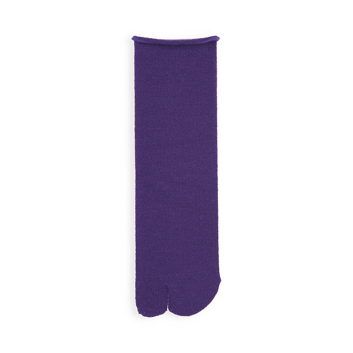 Super Extra Fine Merino Tabi Crew Socks - Purple (WOMEN)