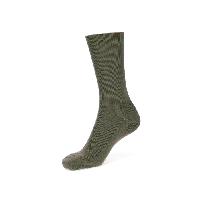 Premium Finest Merino Crew Socks - Olive
