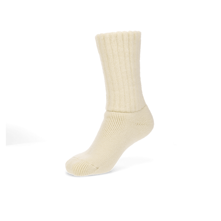 Pile-Lined Lounge Crew Socks - Ivory (WOMEN)