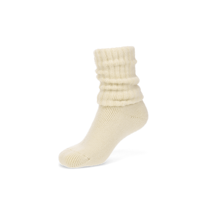 Pile-Lined Lounge Crew Socks - Ivory (WOMEN)