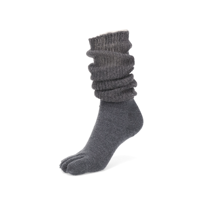 Merino Leg Warmer Toe Socks - DimGrey
