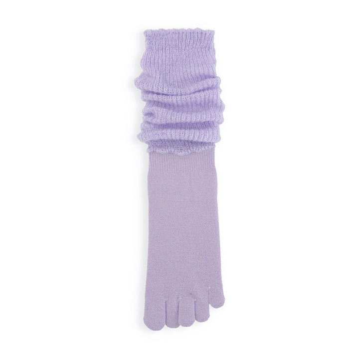 Merino Leg Warmer Toe Socks - Lavender