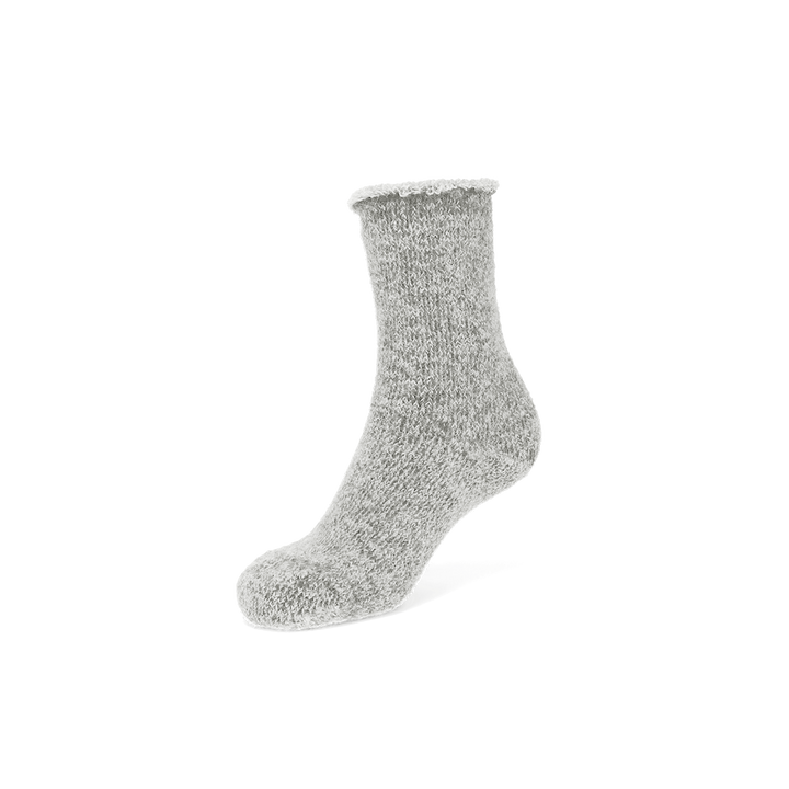 Extremely Warm Alpaca-Merino Lounge Socks - LightGrey