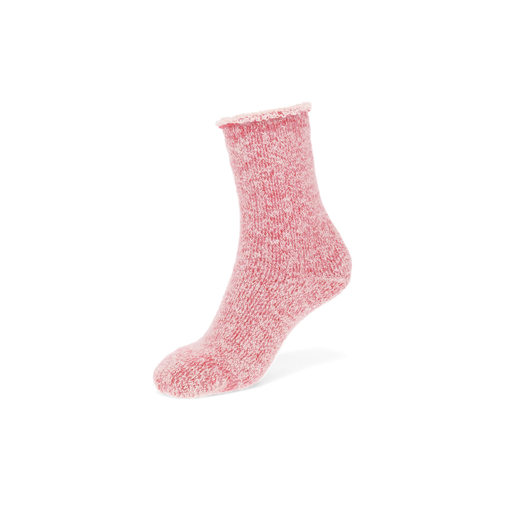 Extremely Warm Alpaca-Merino Lounge Socks - Pink