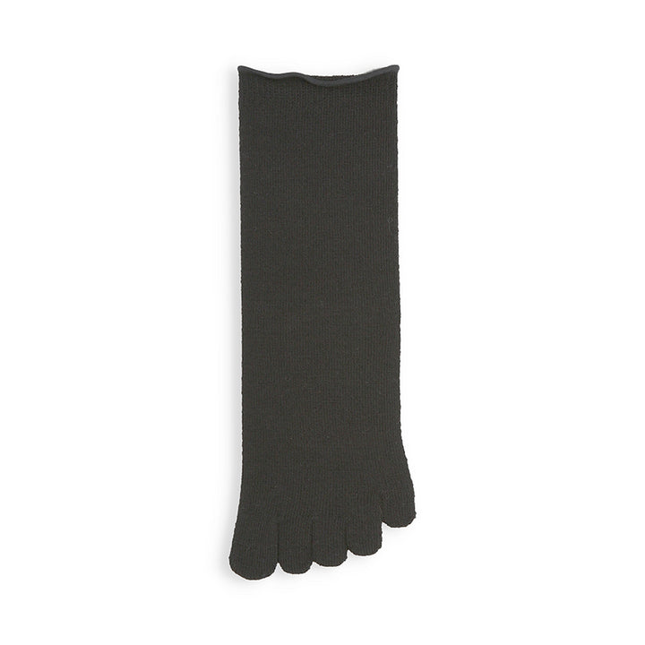 Super Extra Fine Merino Toe Crew Socks - Black (WOMEN)