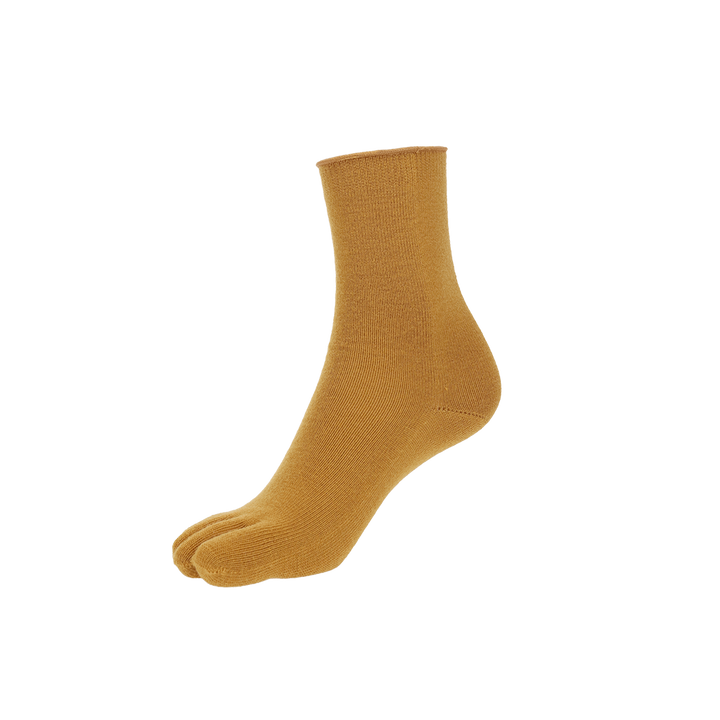 Super Extra Fine Merino Toe Crew Socks - DullYellow (WOMEN)