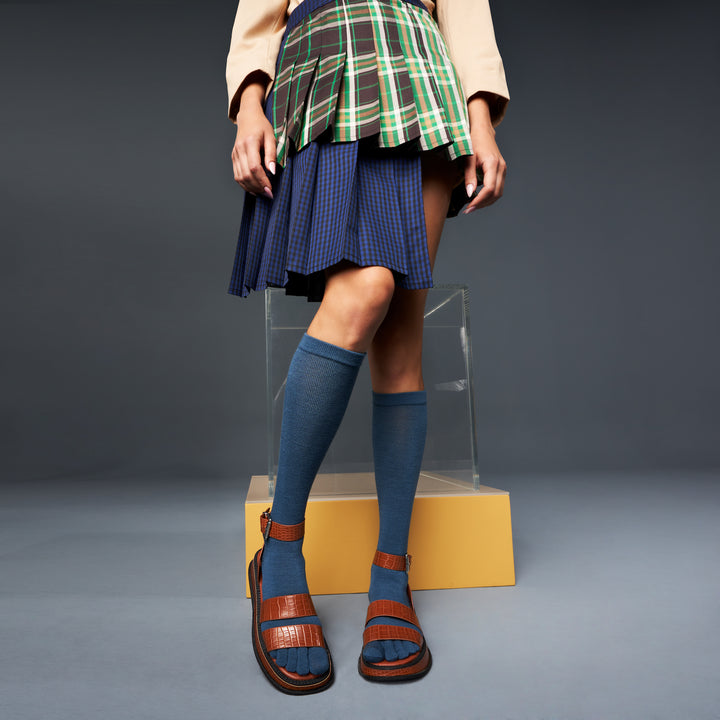 Super Extra Fine Merino Toe Knee-High Socks (WOMEN)