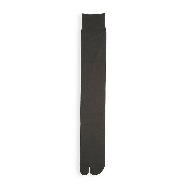 Extra Fine Merino Tabi Knee High Socks - Black (WOMEN)