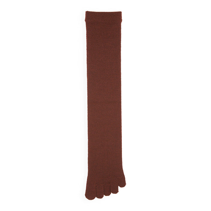 Super Extra Fine Merino Toe Knee-High Socks - DarkRed (WOMEN)