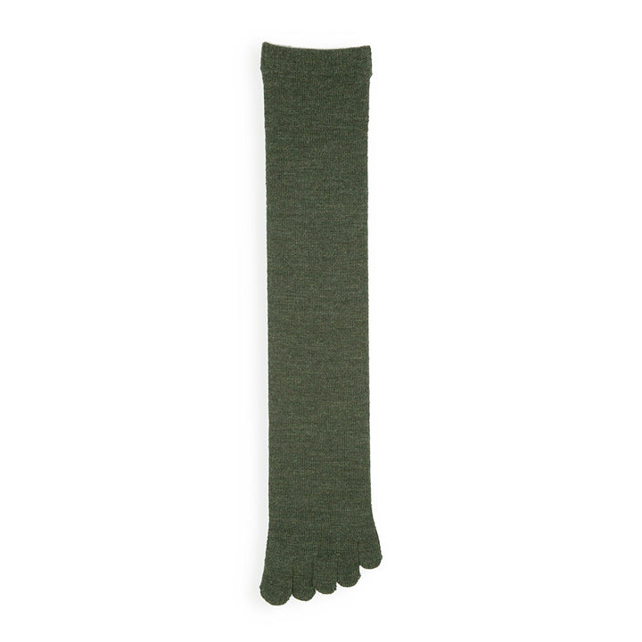 Super Extra Fine Merino Toe Knee-High Socks - Olive (WOMEN)