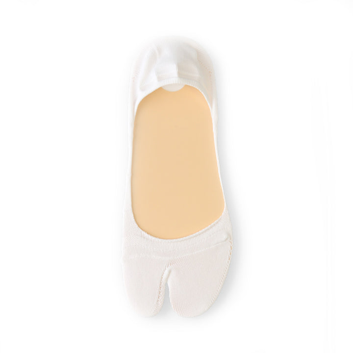 Perfect Fit Tabi No-Show Socks with COOLMAX®︎ fiber - White (MEN)