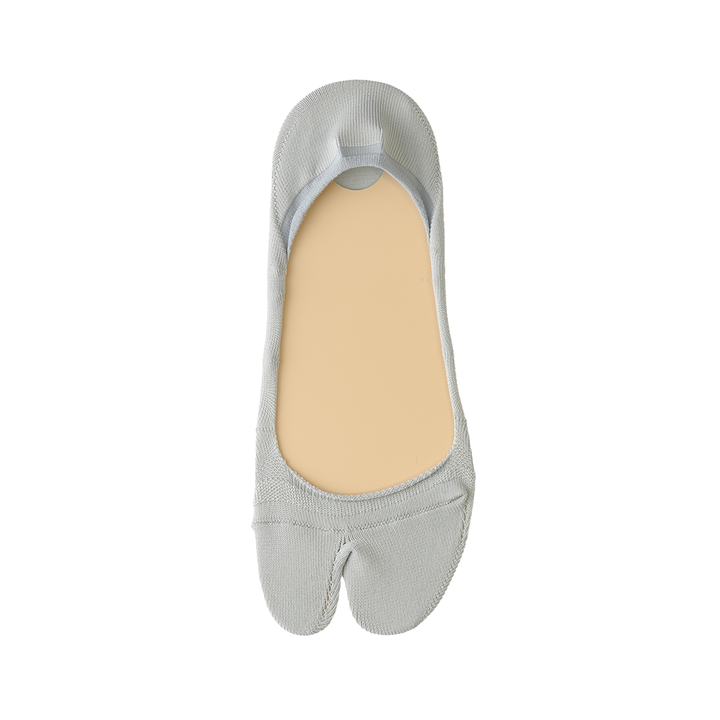 Perfect Fit Tabi No-Show Socks with COOLMAX®︎ fiber - LightGrey (MEN)