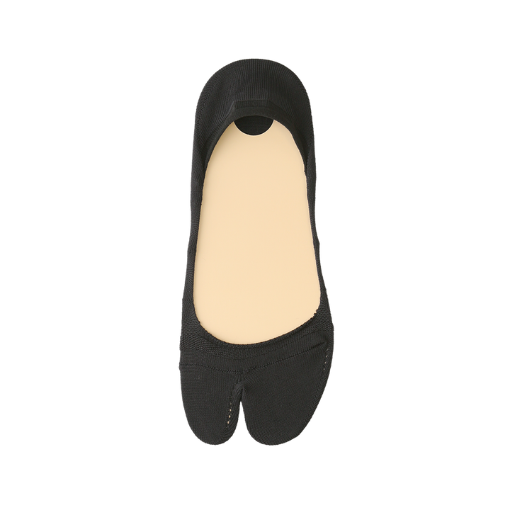 Perfect Fit Tabi No-Show Socks with COOLMAX®︎ fiber - Black (MEN)