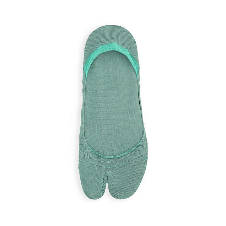 Perfect Fit Tabi No-Show Socks with COOLMAX®︎ fiber - BlueGreen (MEN)