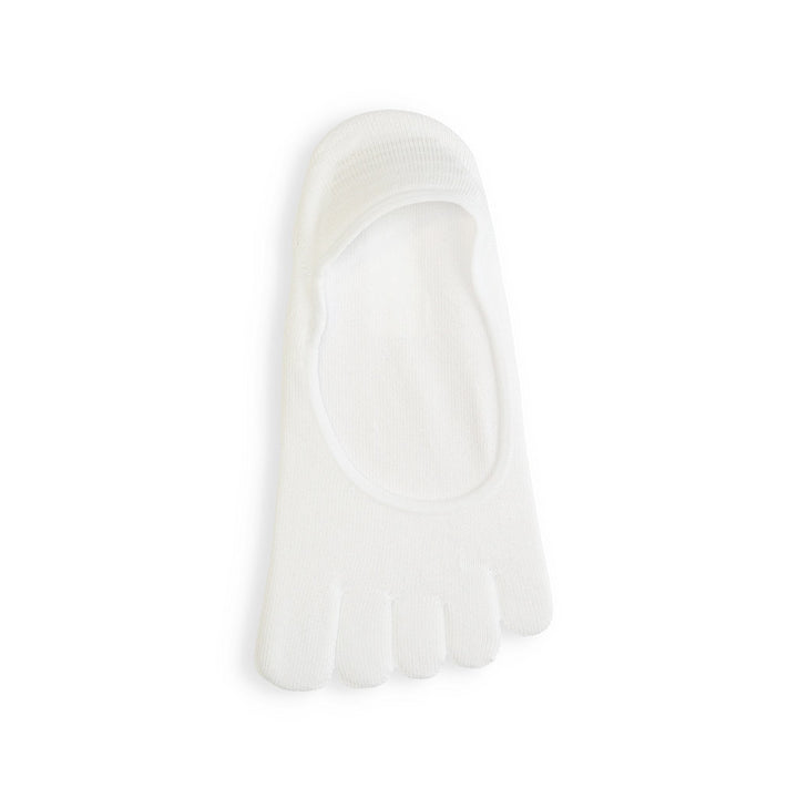 Toe No-Show Socks - White (MEN)