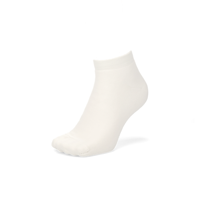 Cotton Pile Tabi Sneaker Socks - White (MEN)