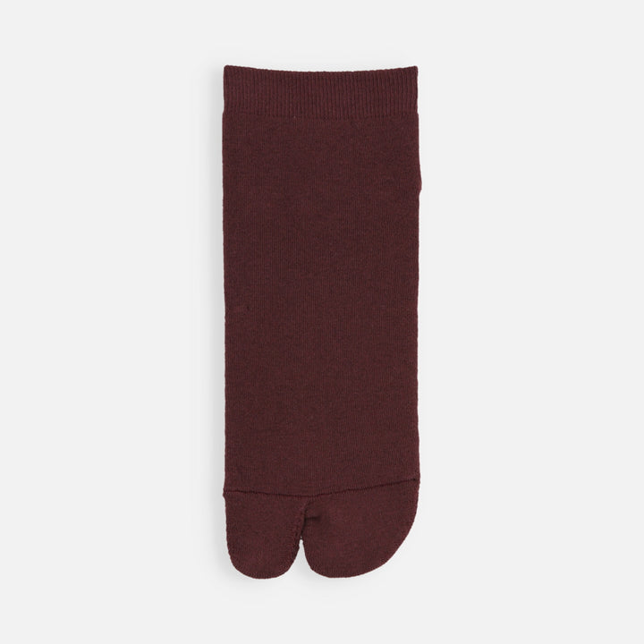 Cotton Pile Tabi Sneaker Socks - DarkRed (MEN)