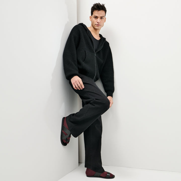 Cotton Pile Tabi Sneaker Socks - DarkRed (MEN)