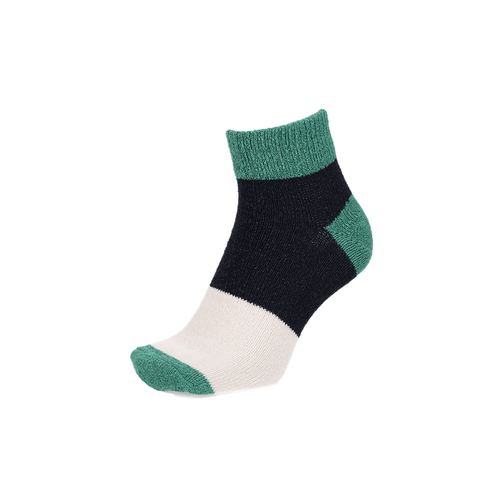 Tricolor Washi Short Crew Socks - Green (MEN)