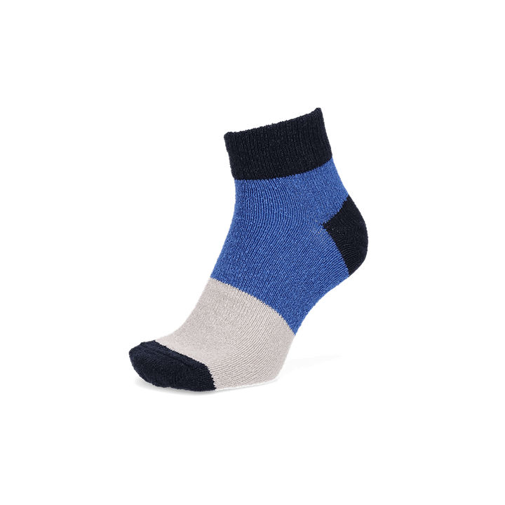 Tricolor Washi Short Crew Socks - Navy (MEN)