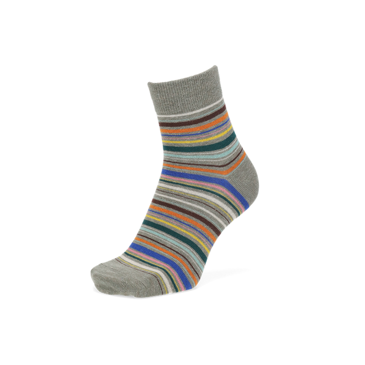 Racing Stripe Short Crew Socks - LightGreen (MEN)