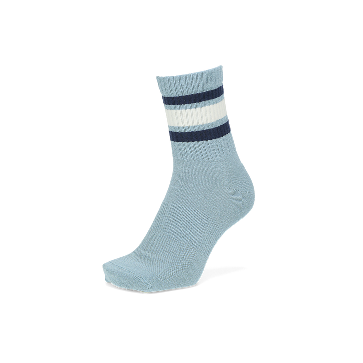 Sandwich-Stripes Washi Crew Socks - LightBlue (MEN)