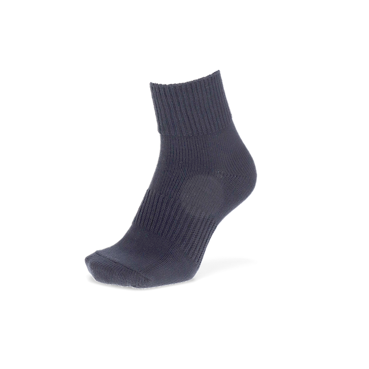 Thick Cotton Short Crew Socks - Black (MEN)