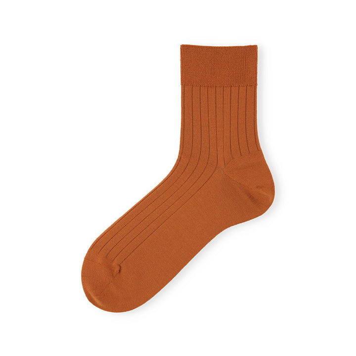 Super Extra Fine Merino Wool Quarter Socks - DarkOrange (MEN)