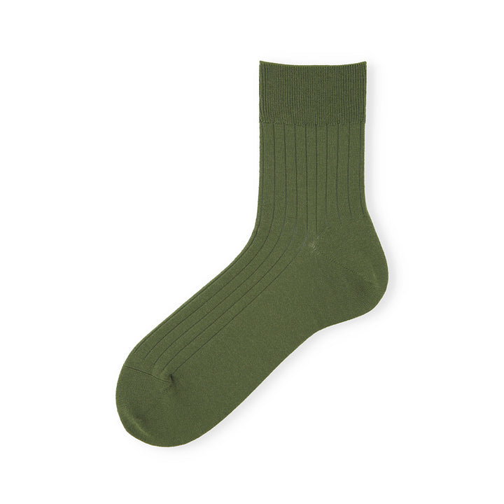 Super Extra Fine Merino Wool Quarter Socks - Olive (MEN)