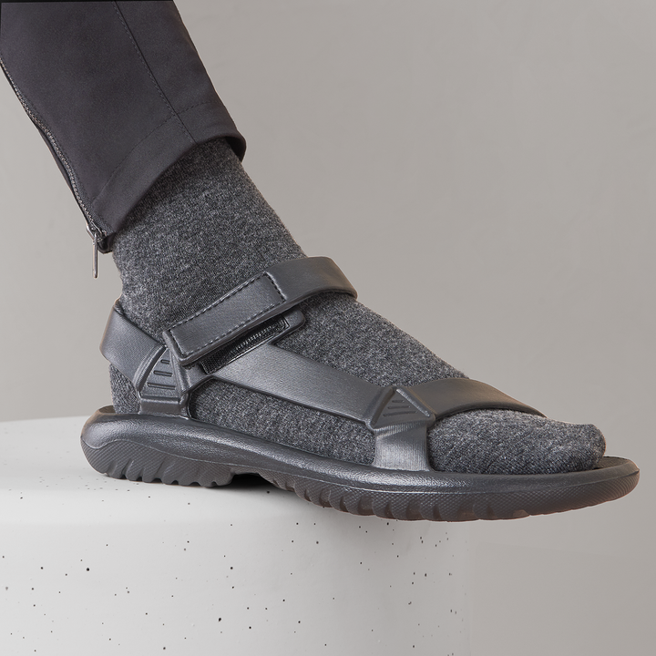 Extra Fine Merino Crew Socks - Grey
