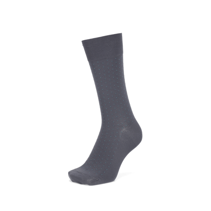 Plush Pin Cotton Crew Socks - DimGrey (MEN)
