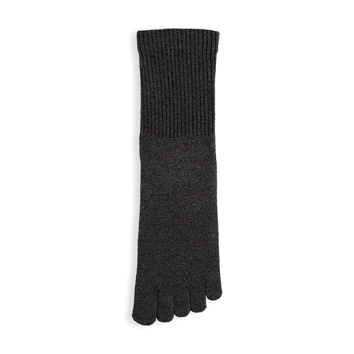 Loose-Fit Cotton Toe Crew Socks - Black (MEN)