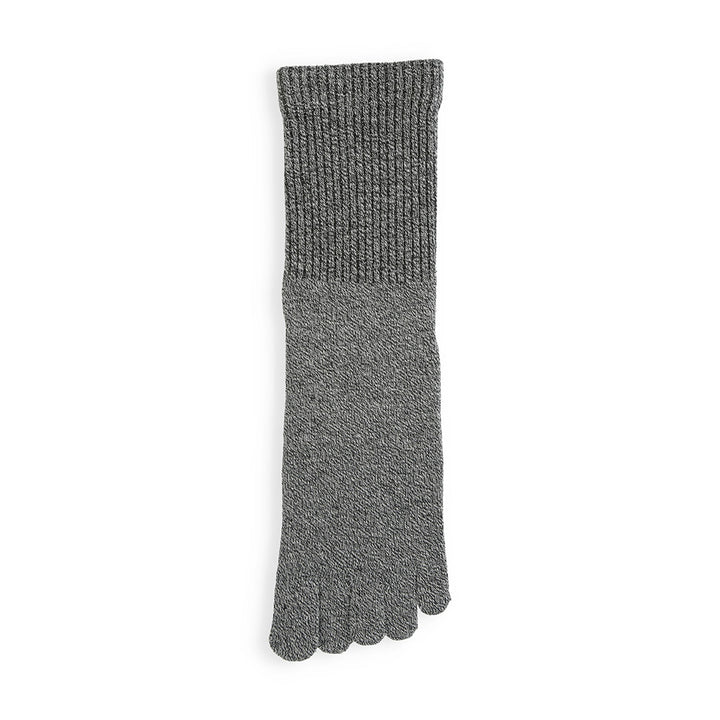 Loose-Fit Cotton Toe Crew Socks - Grey (MEN)