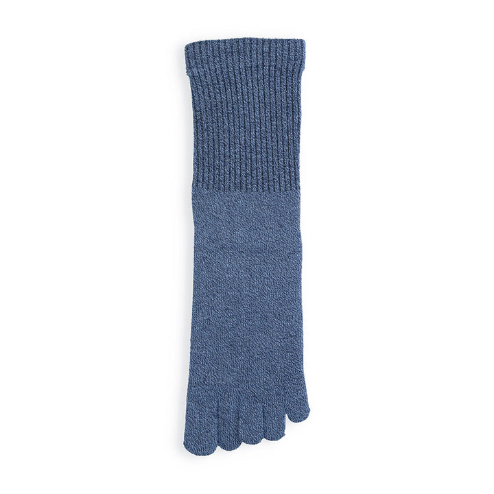 Loose-Fit Cotton Toe Crew Socks - SteelBlue (MEN)
