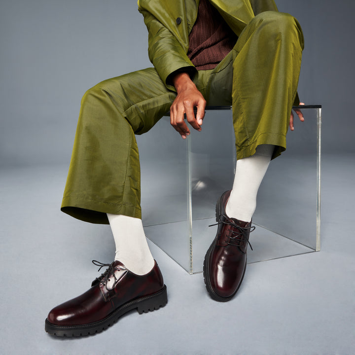 Extra Fine Merino Crew Socks - White