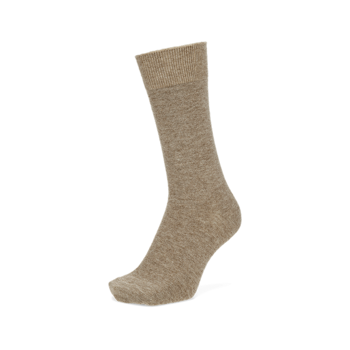 Extra Fine Merino Crew Socks - Beige