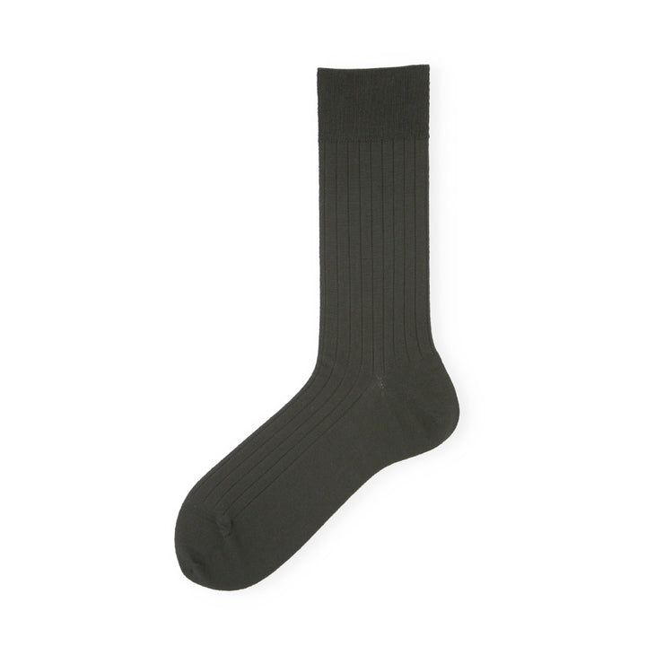 Super Extra Fine Merino Wool Crew Socks - Black (MEN)