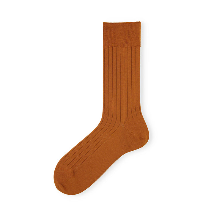 Super Extra Fine Merino Wool Crew Socks - DarkOrange (MEN)