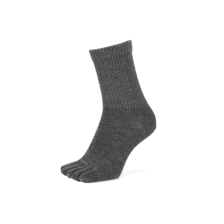 Loose-Fit Merino Toe Crew Socks - DimGrey