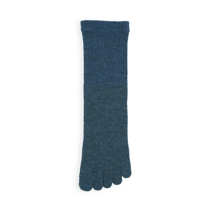 Loose-Fit Merino Toe Crew Socks - Navy