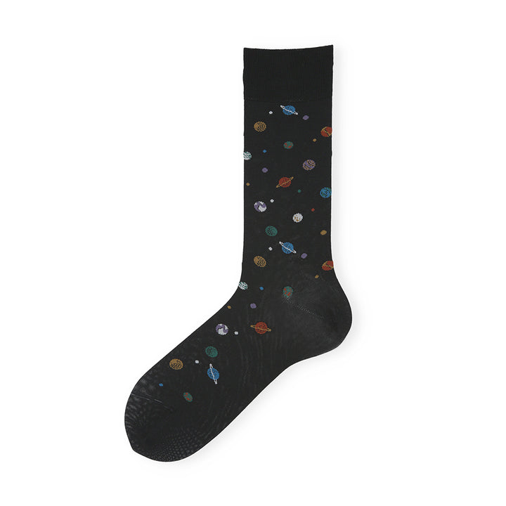 Silky Cotton Planet  Crew Socks